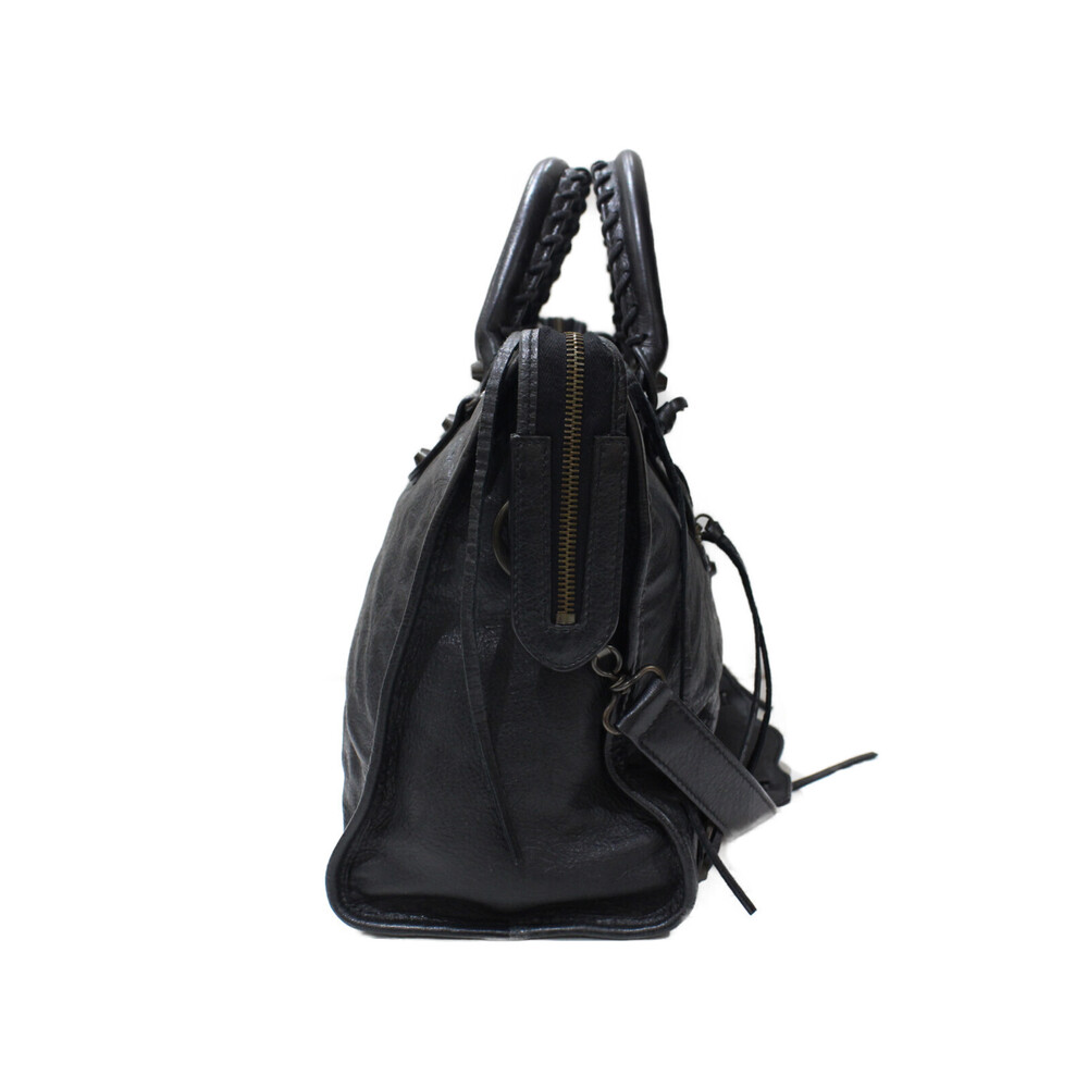 BALENCIAGA The City handbag black leather mirror bag - Picture 2 of 6